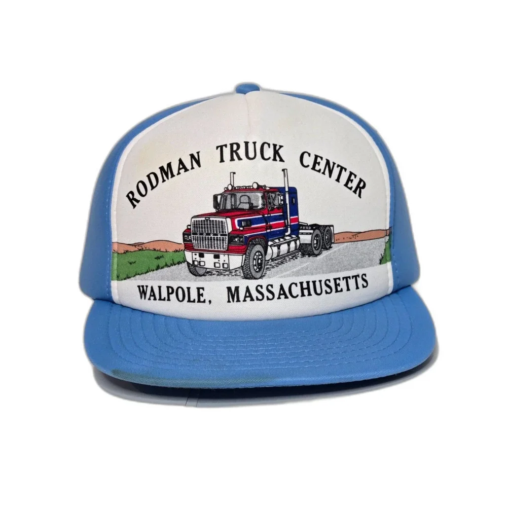 Vintage Rodman Truck Center Snapback Hat | Sportcap | One Size | Light Blue
